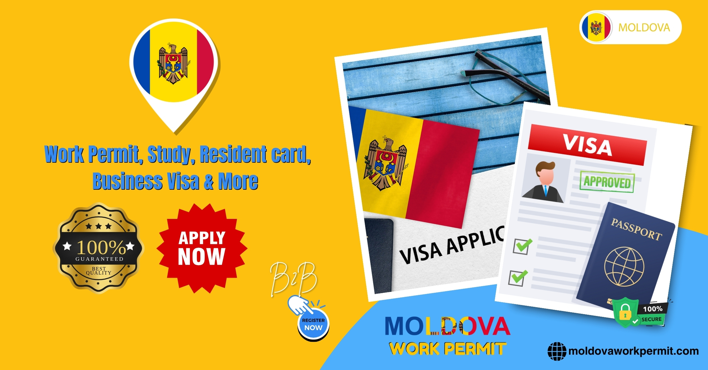 Moldova Work Permit Visa and Business Resident Visa Requirements for Citizens of Syria