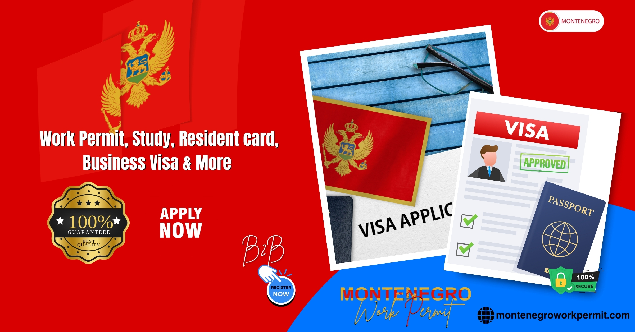 Montenegro Work Permit Visa and Business Resident Visa Requirements for Citizens of Guinea-Bissau