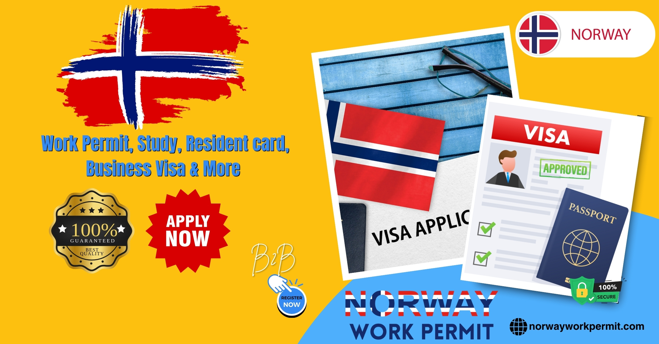 Norway Work Permit Visa & Business Resident Visa Requirements for Ecuadorians