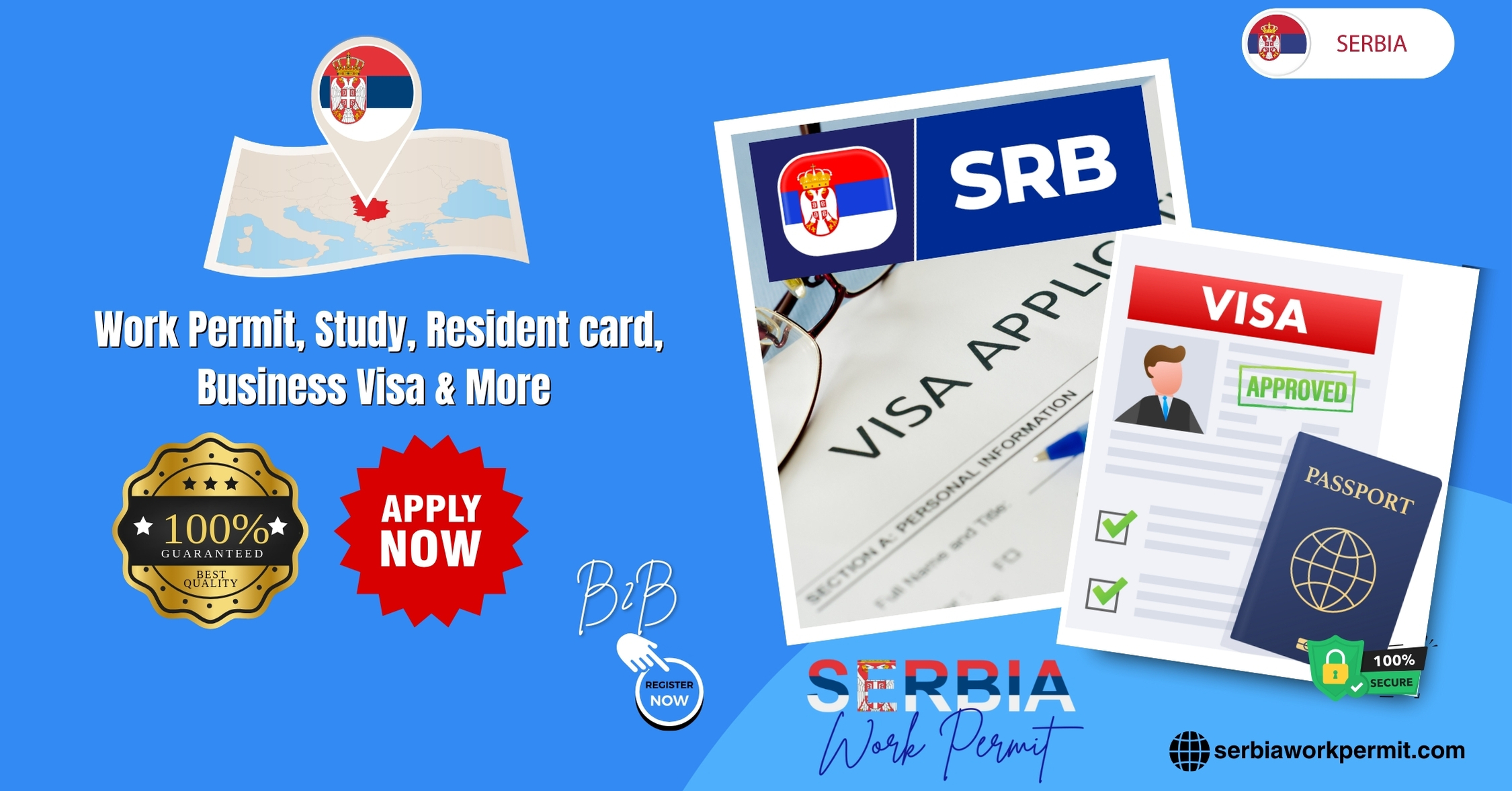 Serbia Work Permit Visa & Business Resident Visa Requirements for Citizens of Tuvalu